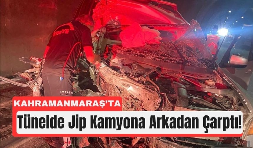 Kahramanmaraş’ta Tünelde Trafik Kazası: 3 Yaralı