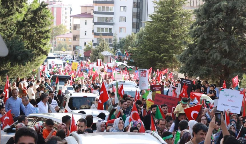 Kahramanmaraş binler Gazze için yürüdü