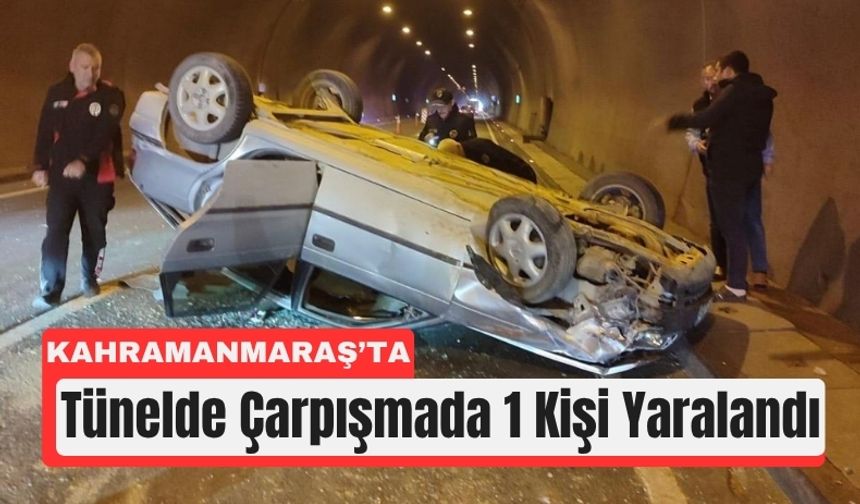 Kahramanmaraş'ta Panelvan Çarpınca Otomobil Ters Döndü!