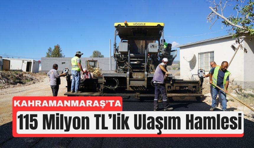 Pazarcık’ın Yolları 115 Milyonluk Yatırımla Yenileniyor