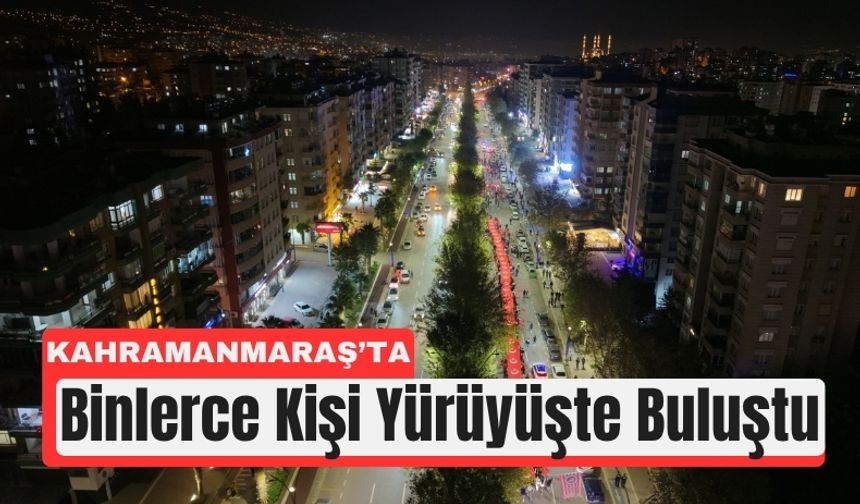 Cumhuriyet Coşkusu Kahramanmaraş’ta Sokaklara Taştı
