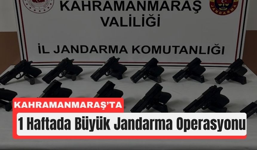 Kahramanmaraş'ta Jandarmadan 294 Kişiye Operasyon!