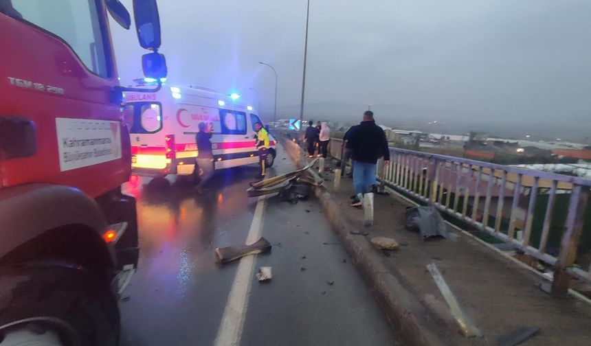 Kahramanmaraş’ta Yağmur Kazayı Getirdi: 9 Araç Hasar Gördü