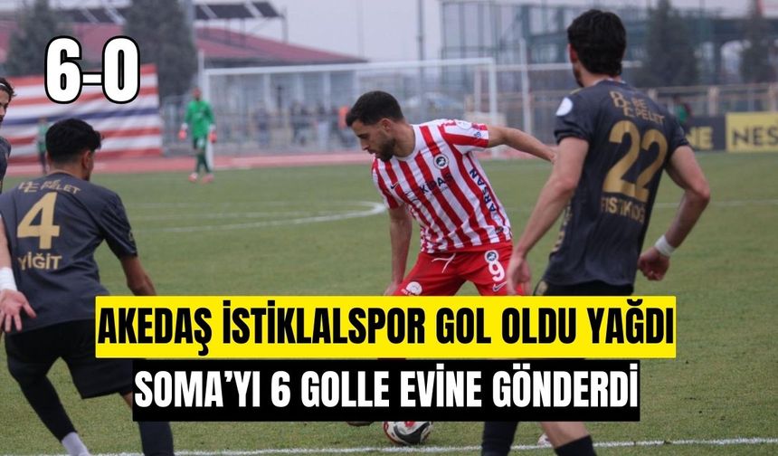 Kahramanmaraş Akedaş İstiklalspor’dan Somaspor’a Gol Yağmuru: 6-0