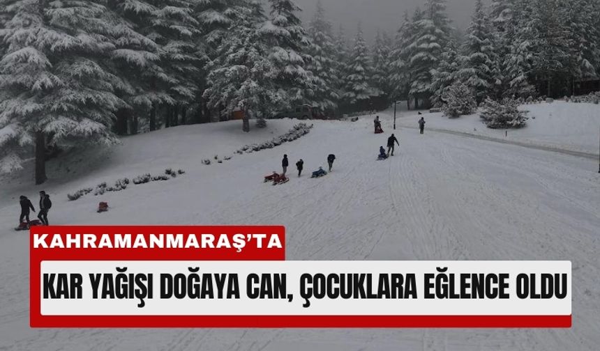 Kahramanmaraş’ta Kar Güzelliği: İlçeler Beyaza Büründü