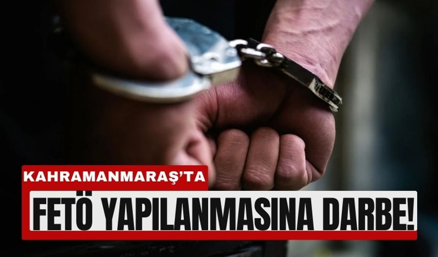 Kahramanmaraş'ta Eş Zamanlı FETÖ Baskını: 50 Tutuklama