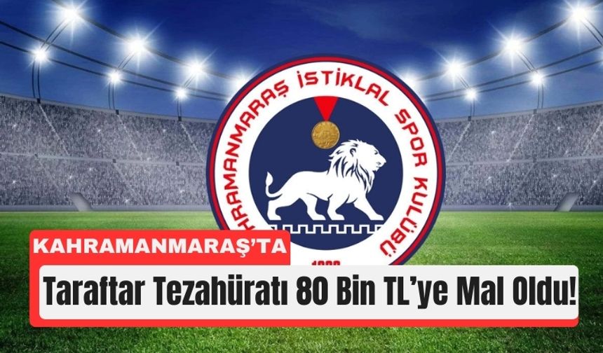 Kahramanmaraş'ta Tribünlerde Kötü Tezahürat!