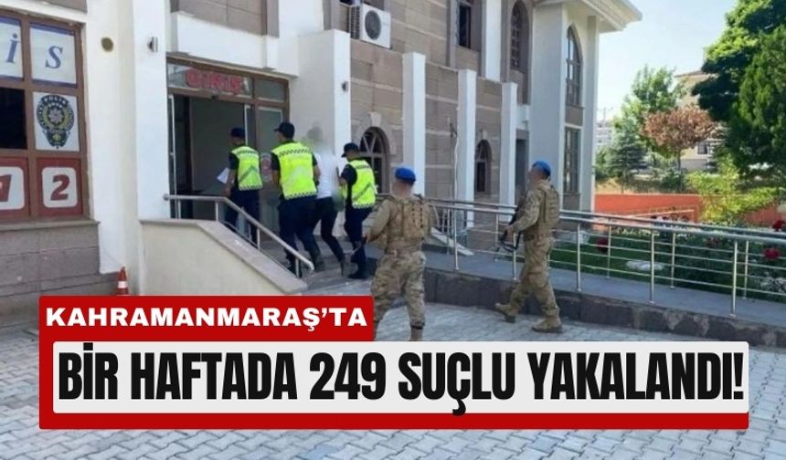Kahramanmaraş’ta Asayiş Operasyonları: 249 Gözaltı!