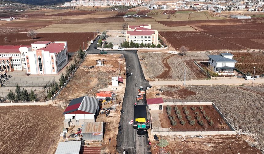 Kahramanmaraş Pazarcık’ta Sıcak Asfalt Çalışması