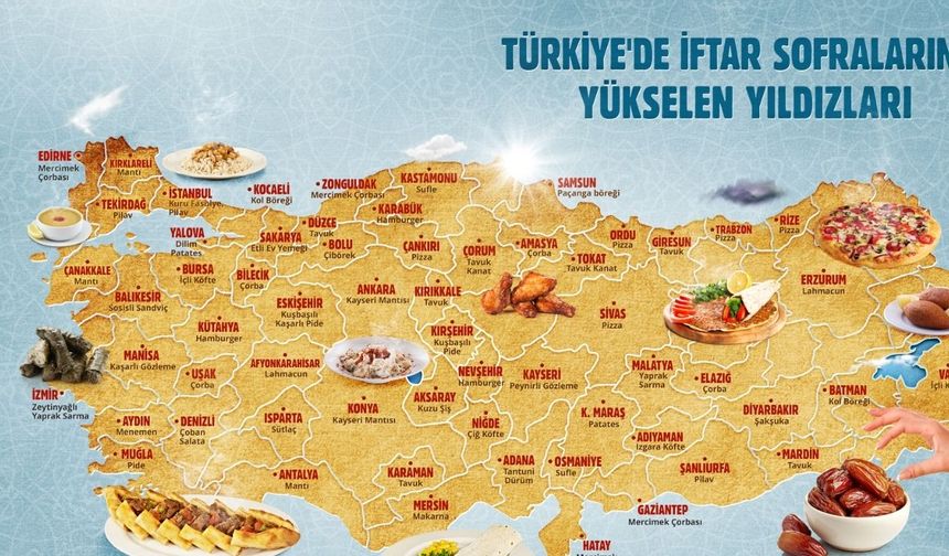 Ramazan ayında Türkiye'nin en doğusundaki il, en batısındaki ilden yaklaşık kaç dakika önce orucunu açar.