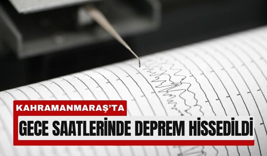 Kahramanmaraş’ta 3.1’lik Sarsıntı Yaşandı!