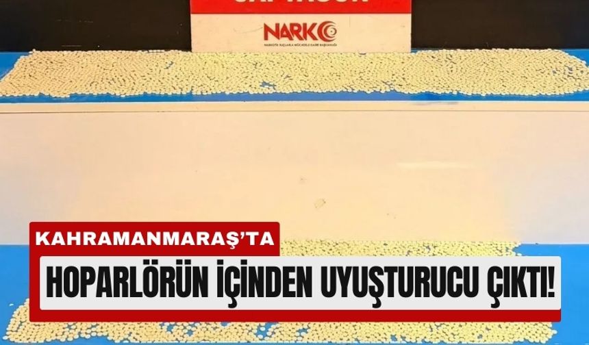 Kahramanmaraş’ta Hoparlörün İçinden Binlerce Hap Çıktı!