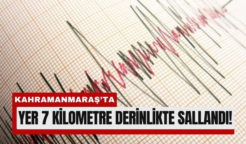 Kahramanmaraş’ta Öğle Saatlerinde 4 Büyüklüğünde Deprem!