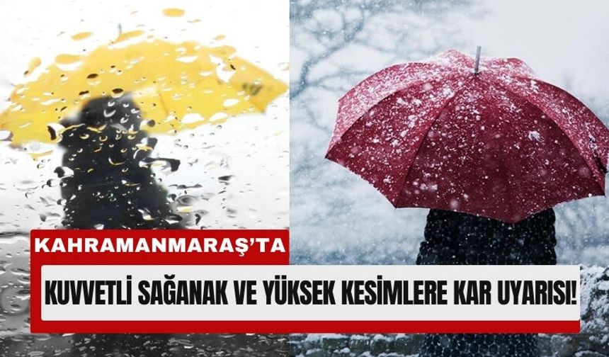 Kahramanmaraş'a Sarı Kodlu Uyarı: 25 Şubat’ta Yağış Geliyor!