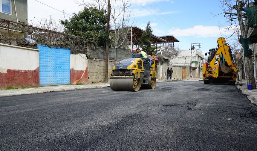 Kahramanmaraş'ta Namık Kemal Mahallesi Asfaltlanıyor