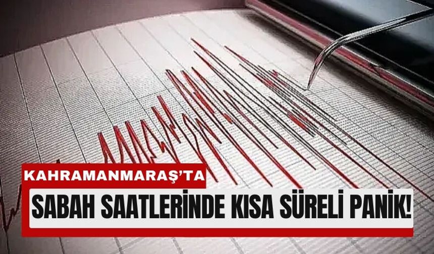 Kahramanmaraş Elbistan’da 3.2 Büyüklüğünde Deprem