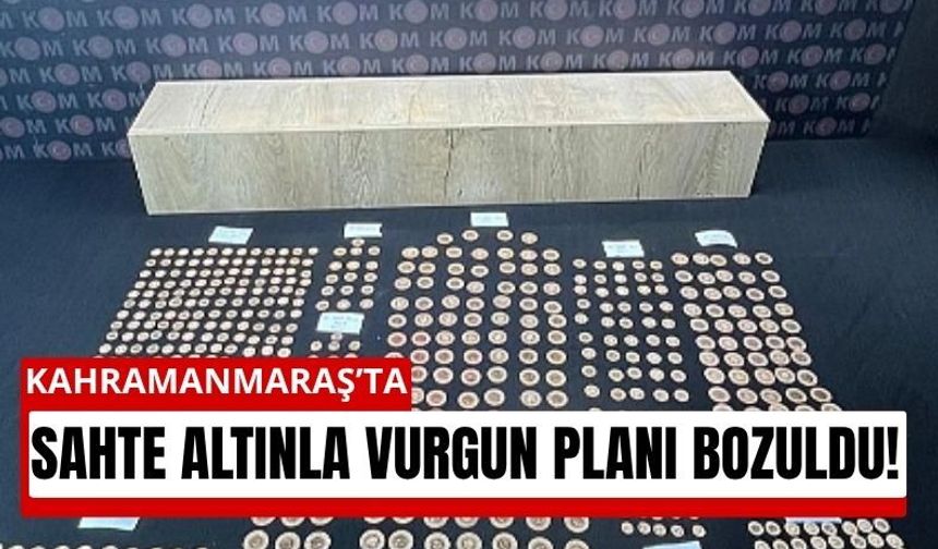 Piyasaya Sürülecekti! Kahramanmaraş’ta Yüzlerce Sahte Altın Yakalandı