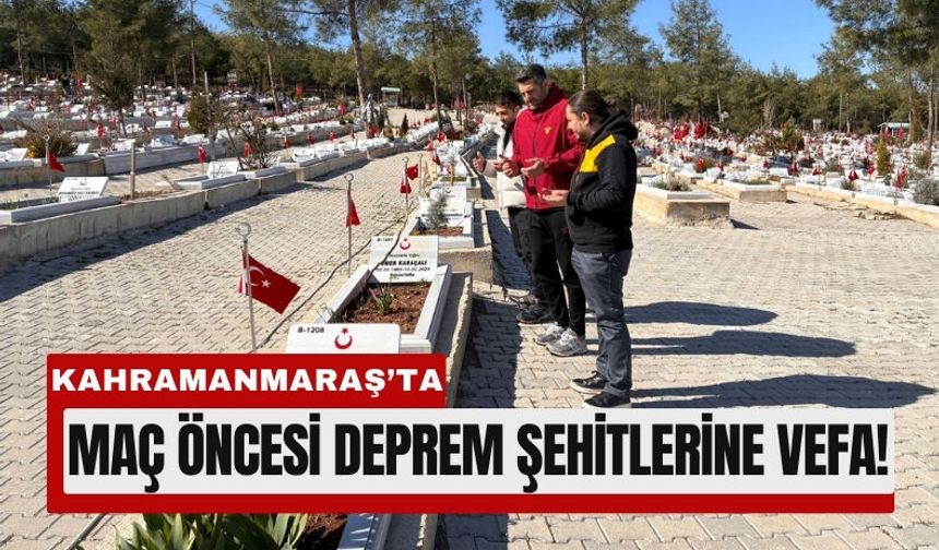 Göztepe’den Kahramanmaraş’ta Duygulandıran Hareket