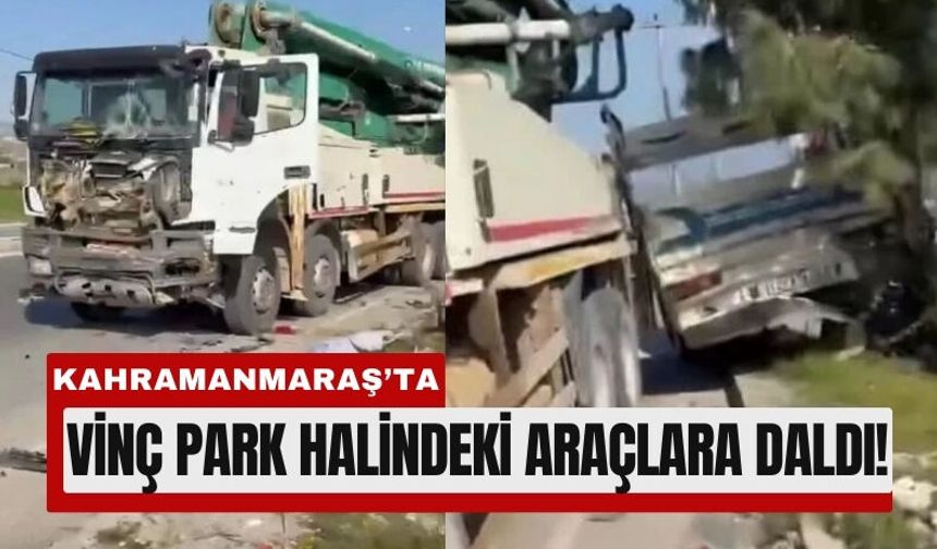 Kahramanmaraş'ta Park Halindeki Araçlar Paramparça Oldu