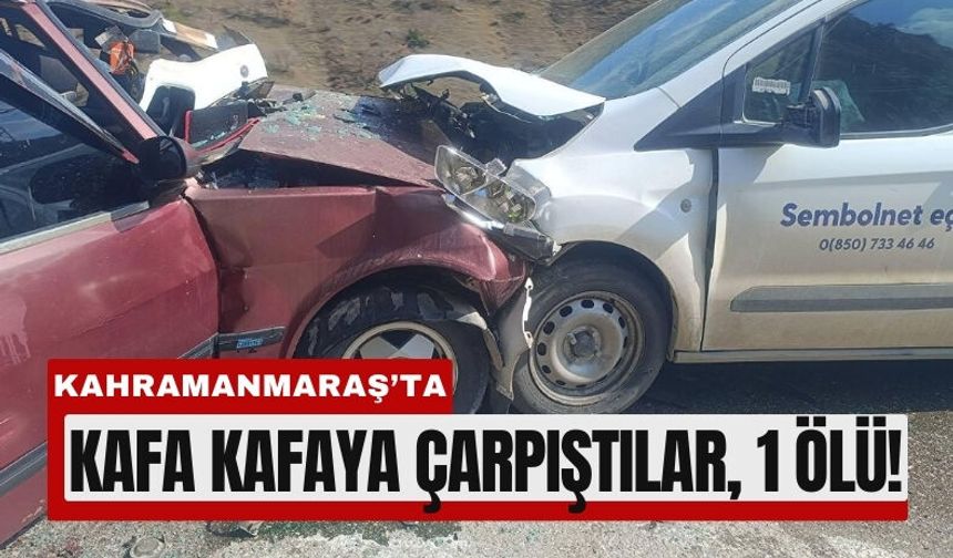 Kahramanmaraş İki Otomobil Çarpıştı: Can Kaybı Var