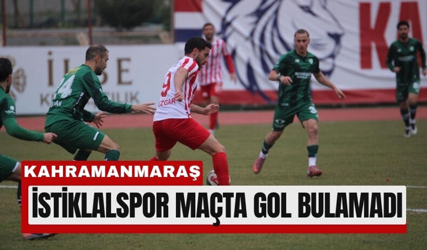 Kahramanmaraş İstiklalspor Lideri Deviremedi