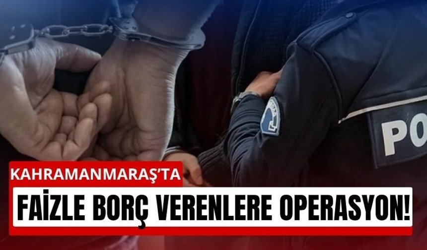 Kahramanmaraş’ta Kumar ve Faize Darbe: 3 Gözaltı!