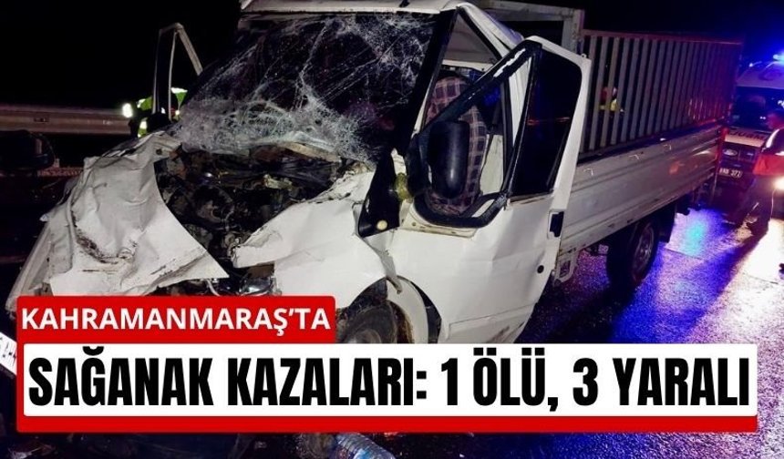Kahramanmaraş’ta Şiddetli Yağmur Yolları Kana Buladı!