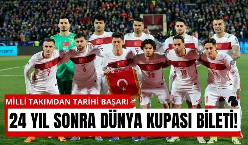 24 Yıllık Hasret Bitti! Türkiye Dünya Kupası’nda