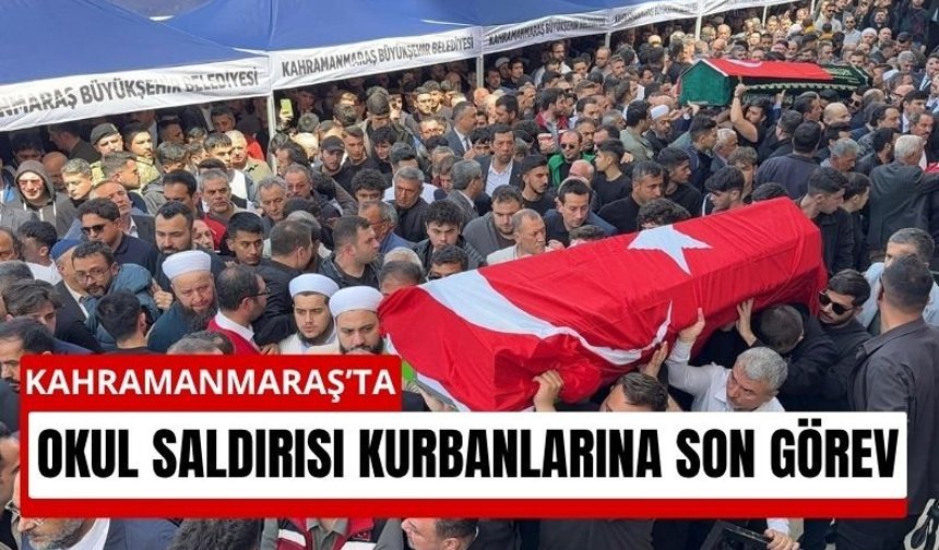 Kahramanmaraş Eğitim Şehitlerini Uğurluyor: Gözyaşları Sel Oldu!