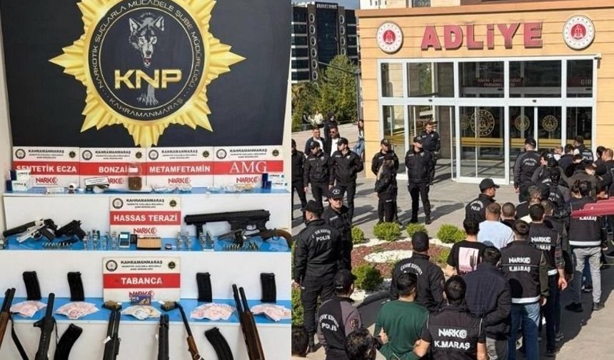 Kahramanmaraş’ta Uyuşturucu ve Silah Deposu Gibi Evler!