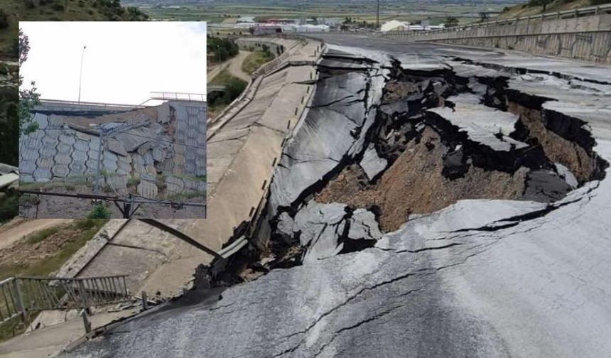 Kahramanmaraş’ta Sümbüllü Yolu Çöktü! Depremi Andıran Görüntüler