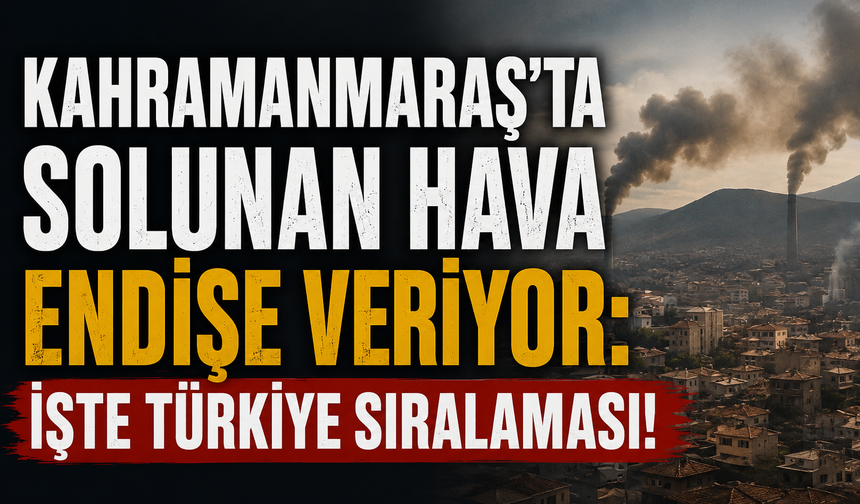 Kahramanmaraş Hava Kirliliğinde İlk 5’e Girdi