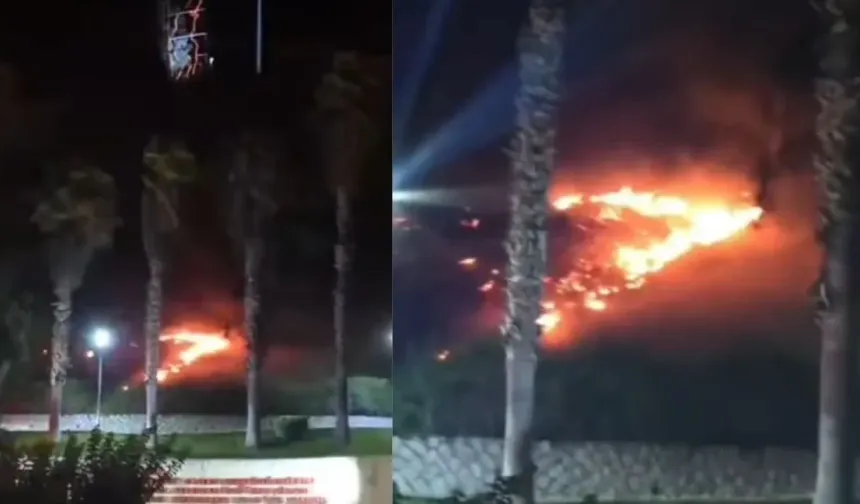 Tarihi Kahramanmaraş Kalesi'nin Dibinde Yangın Paniği!