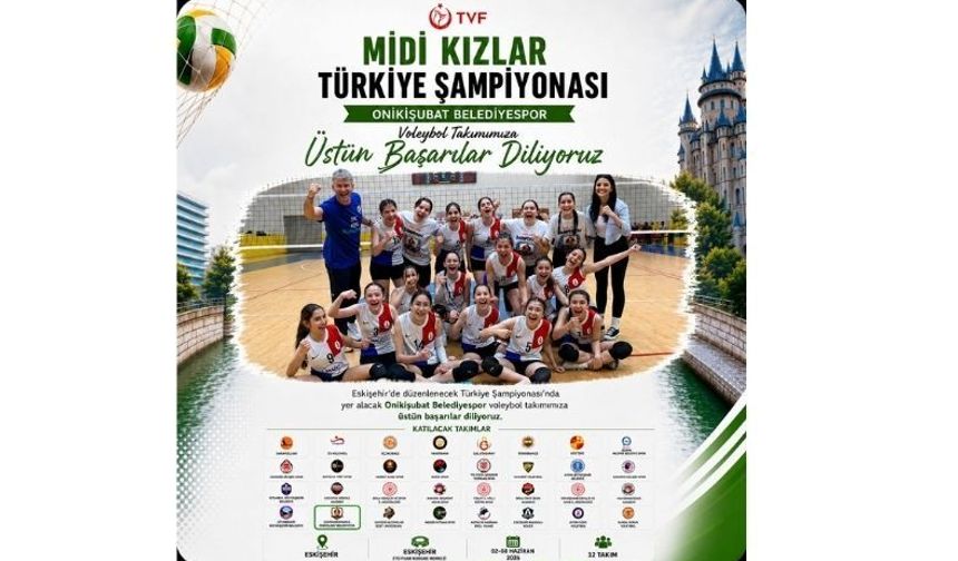 Onikişubat Belediyespor Midi Kız Takımı Türkiye Şampiyonası’nda