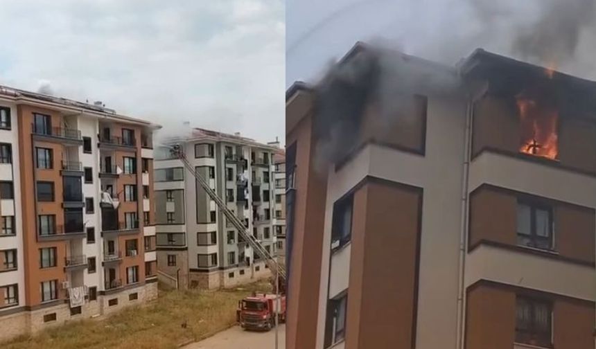 Kahramanmaraş'ta TOKİ Konutlarında Yangın Paniği! İtfaiye Seferber Oldu