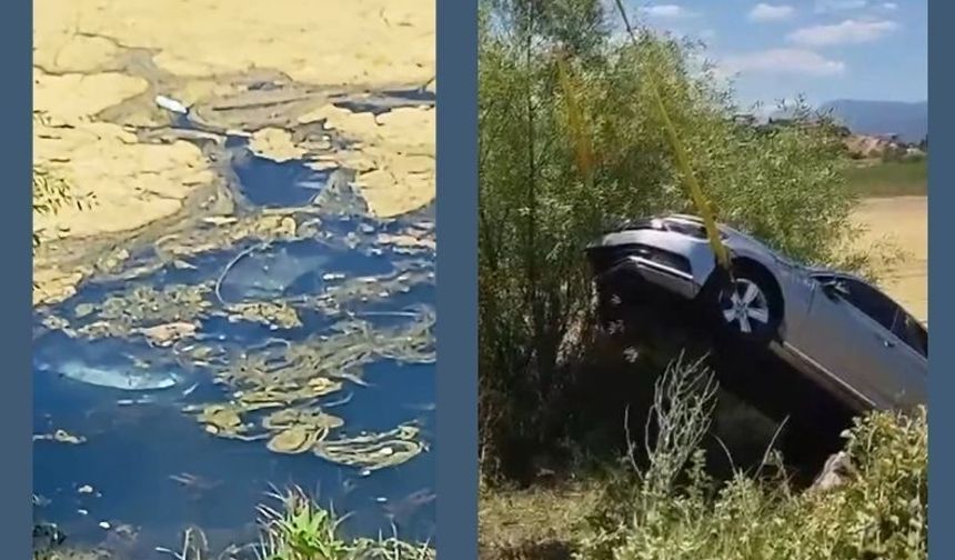 Kahramanmaraş’ta Korku Dolu Anlar: Otomobil Göle Uçtu!