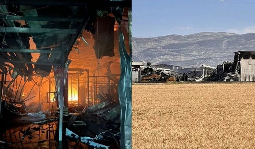 Kahramanmaraş'taki Fabrika Yangını Geriye Büyük Yıkım Bıraktı