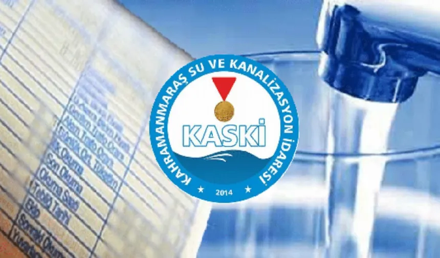 KASKİ Yeni Su Tarifesini Duyurdu! Kahramanmaraş’ta Faturalar Değişecek