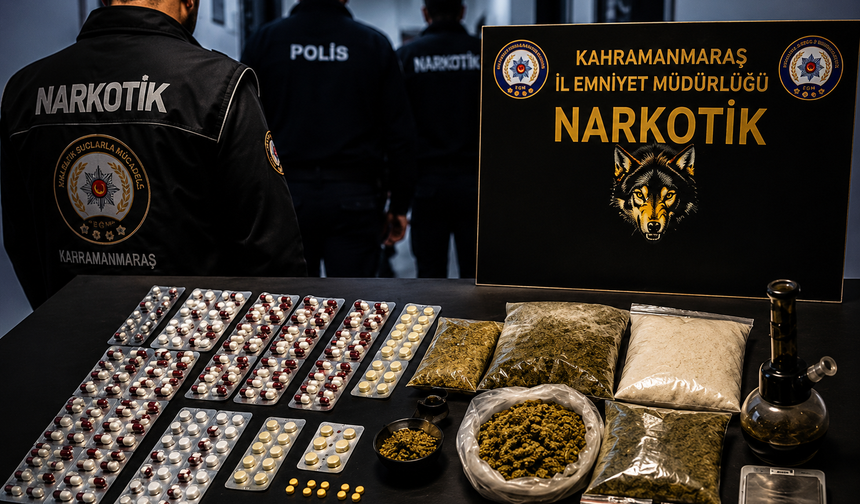 Kahramanmaraş’ta 24 Adrese Eş Zamanlı Narkotik Operasyonu!