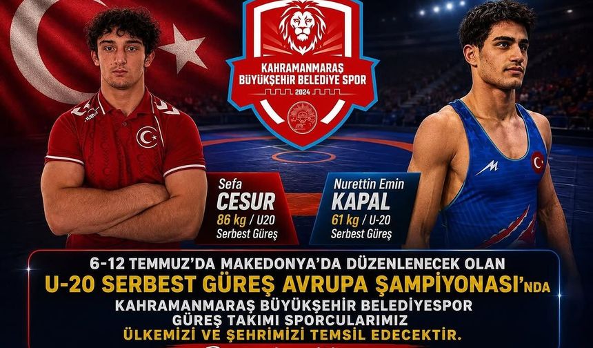 Kahramanmaraşlı Milli Güreşçiler Avrupa Yolunda! Hedef Altın Madalya