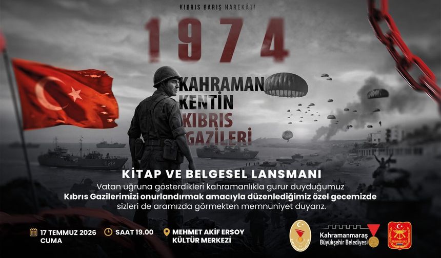 Türkiye'de Bir İlk! Kahramanmaraşlı Kıbrıs Gazilerinin Anıları Kitap ve Belgesel Oldu