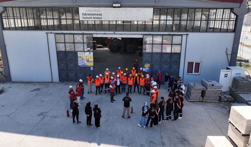 Kahramanmaraş'ta Gerçeğini Aratmayan Yangın Tatbikatı!