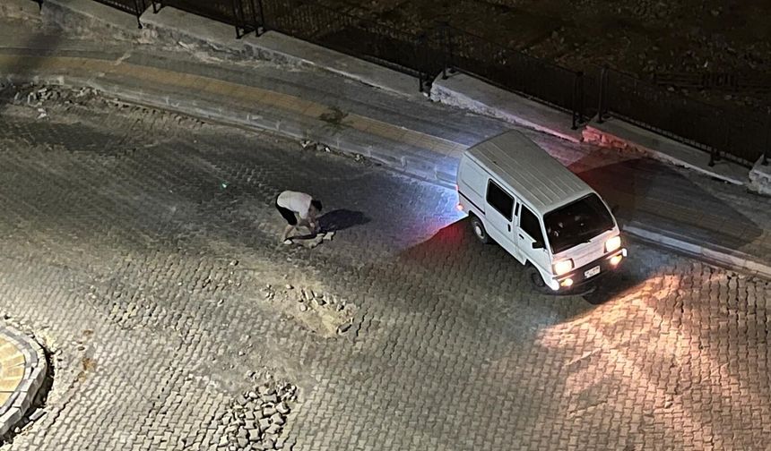 Kahramanmaraş’ta Duyarlı Sürücü Çukuru Görünce Harekete Geçti