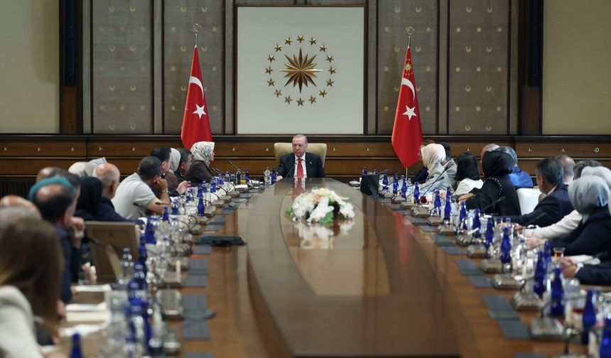 Kahramanmaraşlı Şehit Aileleri Cumhurbaşkanı Erdoğan'ın Misafiri Oldu