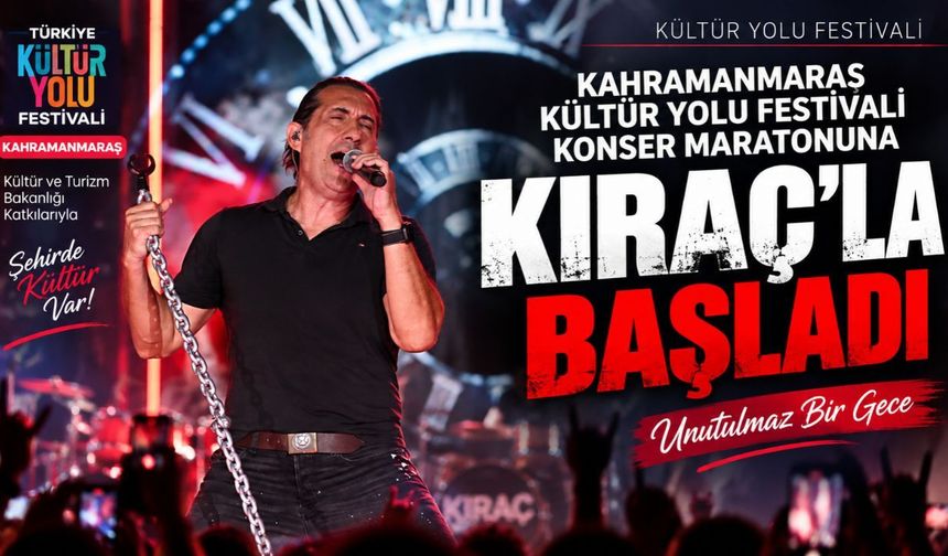 Kıraç, Kahramanmaraş Kültür Yolu Festivali'nde Binlerce Hayranıyla Buluştu