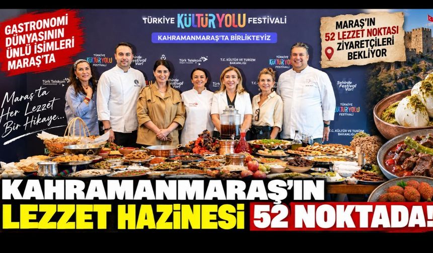Kahramanmaraş’ın Lezzet Haritası Çıktı! Şefler 52 Lezzet Noktasını Tek Tek Gezdi
