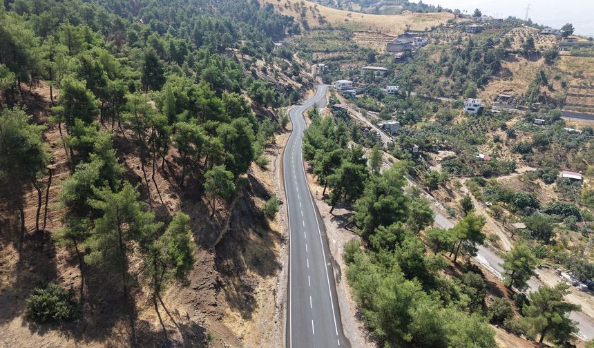 Kahramanmaraş’ta 40 milyon TL’lik yol tamamlandı: 14 bin ton asfalt kullanıldı