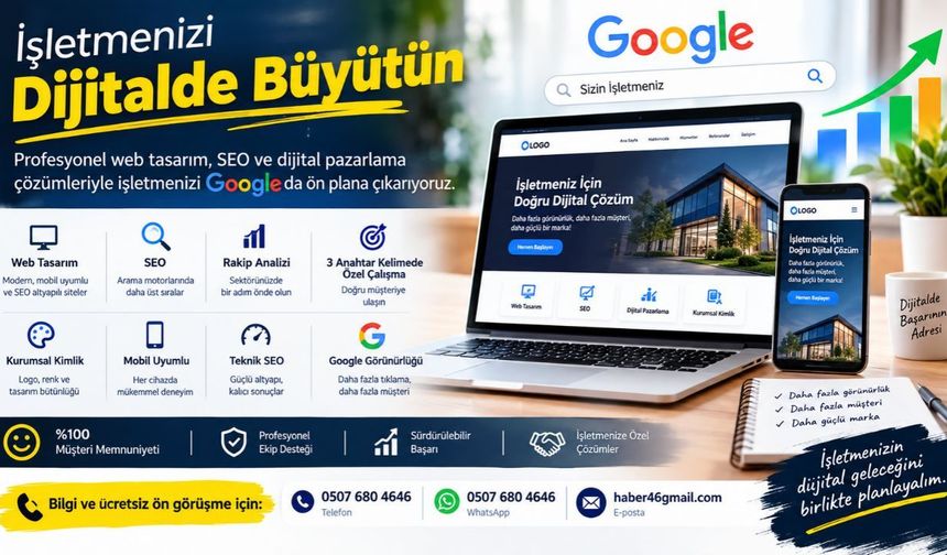 İşletmenizi Google'da Öne Çıkaracak Profesyonel Web Sitesi ve SEO Çözümleri