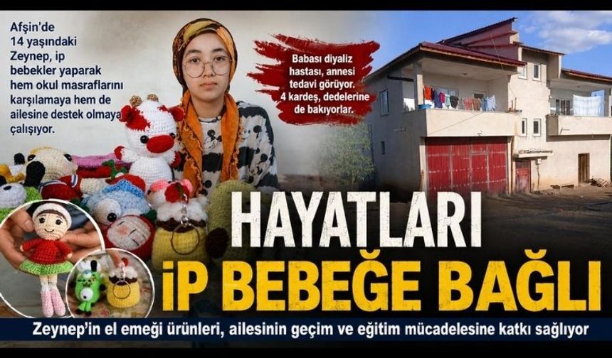 Kahramanmaraş’ta 14 yaşındaki Zeynep ailesi için kolları sıvadı: El emeğiyle eğitimini sürdürüyor