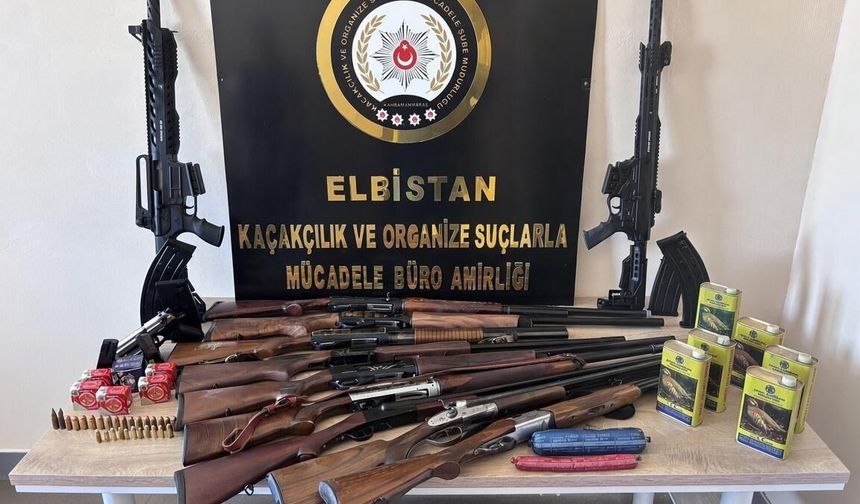 Kahramanmaraş’ta iki operasyon: 11 tüfek ve plastik patlayıcı ele geçirildi